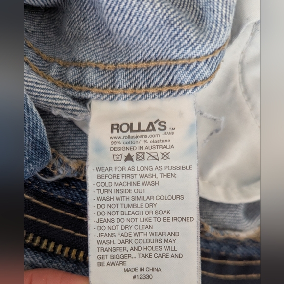 ROLLA'S High Rise Relaxed Blue Jeans - Picture 4 of 4